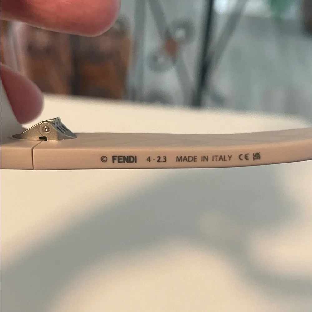 Fendi Taupe Sunglasses with Amber Lenses